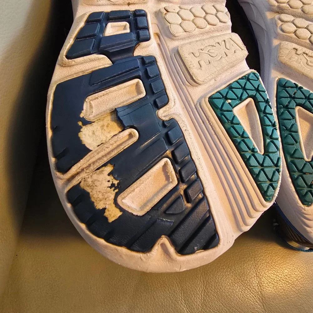 Hoka One One Bondi 5 Mens Running Shoes Grey Blue‎ 1014757 CGTB Size 12